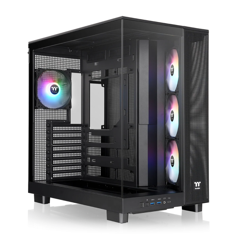 Thermaltake View 380 XL TG ARGB/Black/Win/SPCC/Tempered Glass*2/120mm ARGB Lite Fan*1+120mm ARGB Lite Reverse Fan*3/Brown Box Thermaltake View 380 XL TG ARGB/Black/Win/SPCC/Tempered Glass*2/120mm ARGB Lite Fan*1+120mm ARGB Lite Reverse Fan*3/Brown Box