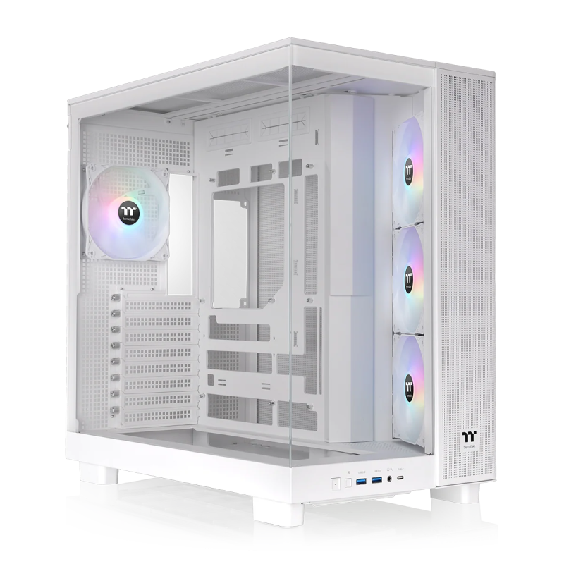 Thermaltake View 380 XL TG ARGB Snow/White/Win/SPCC/Tempered Glass*2/120mm ARGB Lite White Fan*1+120mm ARGB Lite White Thermaltake View 380 XL TG ARGB Snow/White/Win/SPCC/Tempered Glass*2/120mm ARGB Lite White Fan*1+120mm ARGB Lite White