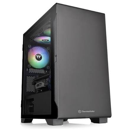 Thermaltake S100 TG/Black/Win/SPCC/Tempered Glass*1/120mm Standard Fan*1