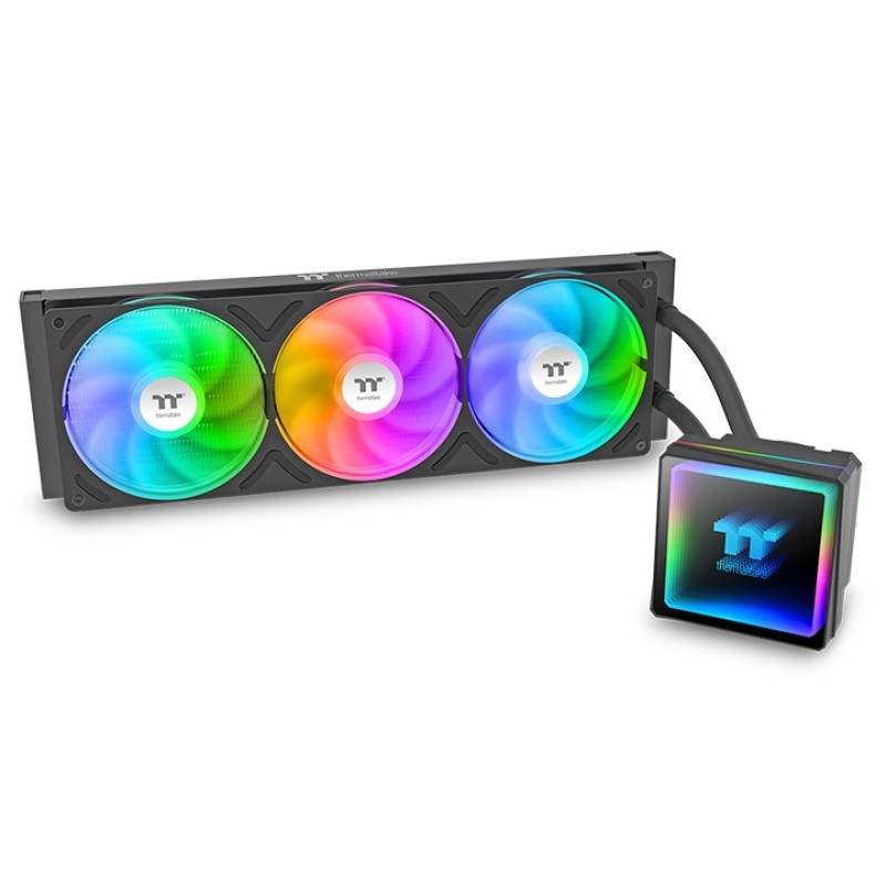 Thermaltake TH360-S V3 ARGB Sync/All-In-One Liquid Cooler System/360 ARGB Fan*1/PWM 500~2500 RPM/MB Sync only/Black Thermaltake TH360-S V3 ARGB Sync/All-In-One Liquid Cooler System/360 ARGB Fan*1/PWM 500~2500 RPM/MB Sync only/Black