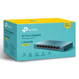 TP-Link LS108G network switch Unmanaged Gigabit Ethernet (10/100/1000) Blue