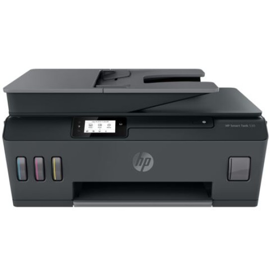 HP PRINTER ALL IN ONE INKJET COLOR SMART TANK HOME - OFFICE 530 A4, PRINT, SCAN, COPY, 22PPM (B), 16PPM (C), 4800 x 1200 DPI, ADF, 100P TRAY, 4 BOTTLES INK, BT, WIFI, GET 3YW EXT. FREE, INCLUDES 8K BLACK & 6K COLOR INK, CASHBACK 30€