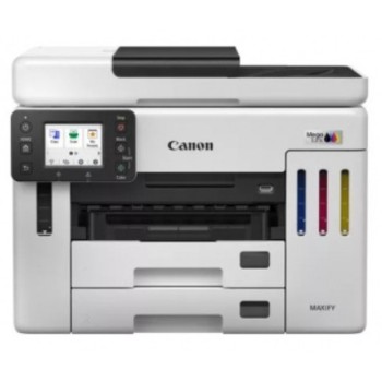 CANON PRINTER ALL IN ONE INKJET BUSINESS GX7140 ITS, REFILABLE TANKS, A4, PRINT, SCAN, COPY, FAX, CLOUD, 600 X 1200 DPI, 24iPM ( B), 16iPM (C), DUPLEX, 45000 PAGES DUTY CYCLE, USB, WIFI, LAN, WHITE