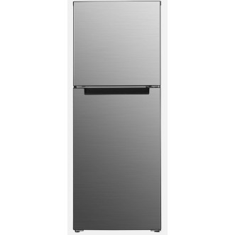 HYUNDAI REFRIGERATOR TOP FREEZER, 2-DOOR, E, NO FROST, 217L, 0.67KWH, 39DB, ICE BOX, ELECTRONIC SYSTEM, HxWxD 1.43x0.55x0.56, INOX