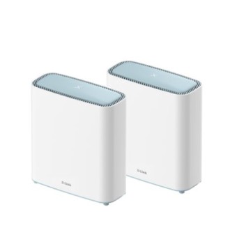DLINK WIRELESS AX 3200 WI-FI 6 DUAL BAND AI MESH SYSTEM, MU-MIMO &amp; OFDMA, 2X GIGABIT LAN PORT, 1 X GIGABIT WAN PORT, VOICE CONTROL, FOTA, D-LINK AI TECHNOLOGY, D-LINK WI-FI MESH, D-LINK AI APP SUPPORT,  (PACK OF 2 UNITS ), EU/UK PLU