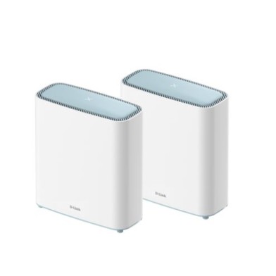 DLINK WIRELESS AX 3200 WI-FI 6 DUAL BAND AI MESH SYSTEM, MU-MIMO &amp; OFDMA, 2X GIGABIT LAN PORT, 1 X GIGABIT WAN PORT, VOICE CONTROL, FOTA, D-LINK AI TECHNOLOGY, D-LINK WI-FI MESH, D-LINK AI APP SUPPORT,  (PACK OF 2 UNITS ), EU/UK PLU