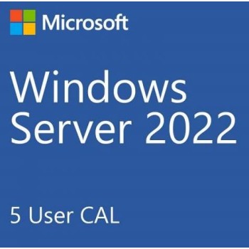 MICROSOFT WINDOWS SERVER STANDARD 2022 CALS 5 USERS, COMPATIBLE WITH ALL SERVERS