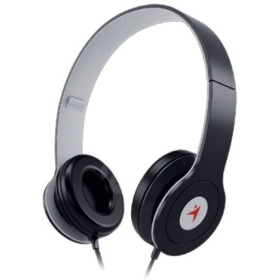 GENIUS HEADPHONES HS-M450, IN LINE MICROPHONE &amp; VOLUME CONTROL, NOISE CANCELLATION, 40MM DRIVER, 3.5MM JACK CONNECTION, FOLTABLE DESIGN, BLACK