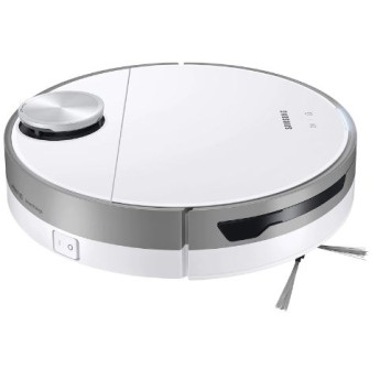 SAMSUNG VACUUM CLEANER ROBOT, QUAD CORE18, 60W, 21.9V, 76DB, 90MIN, WIFI, INTELLIGENT POWER CNTR, SMARTTHINGS APP, LIDAR SENSOR, ANTI-CLIFF, AUTO-DOCKING, SELF-CLEANING BRUSH, WASHABLE DUST BIN, LED DISPLAY, WHITE