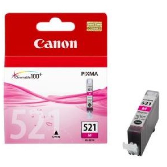CANON INK CARTRIDGE CLI-521M MAGENTA FOR IP4700, MP560, MP640, MX870, MP980, MP630, MP620, MP620B, MP540