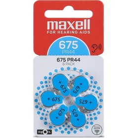 MAXELL BATTERIES PR44 (675) 6BS ZINC AIR FOR HEARING AIDS 4043752334500