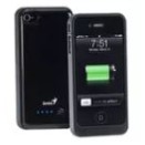 GENIUS POWER BANK-PACK ECO-i100, FOR iPHONE 4/4S, 1850mA BATTERY CAPACITY, SYNC WHEN CHARGING, BLACK