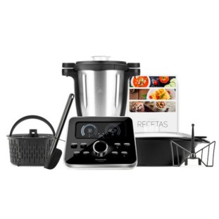 TAURUS FOOD PROCESSOR, FOODIE 1500W, 12 SPEEDS, 31 FUNCTIONS, 3.5L STAINLESS STEEL JUG, DIGITAL SCREEN, BUILT-IN HIGH PERCISION SCALE, INOX