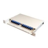 DLINK PATCH PANEL LIU 24 PORT, FIBER OPTIC, RACK MOUNT FIXED, LOADED WITH 12 DUPLEX LC MULTIMODE ADAPTERS