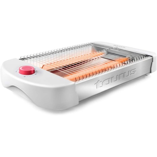 TAURUS TOASTER ASTREA, 600W, FLAT TOASTER, QUARTZ HEATING ELEMENTS, 12 TOASTING LEVELS