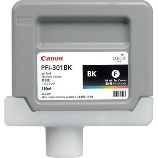 CANON INK CARTRIDGE PFI-301 PHOTO BLACK PIGMENT INK TANK FOR IPF800, iPF8100