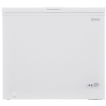 VOX CHEST FREEZER BE1-200RLE, E, 198L, MECHANICAL CONTROL WITH THERMOSTAT, 250KWH, 6 TEMPERATURES, -15°C, 40DB, 1 BASKET, INTERIOR LED LIGHT, HxWxD 0.91x0.85x0.56, WHITE