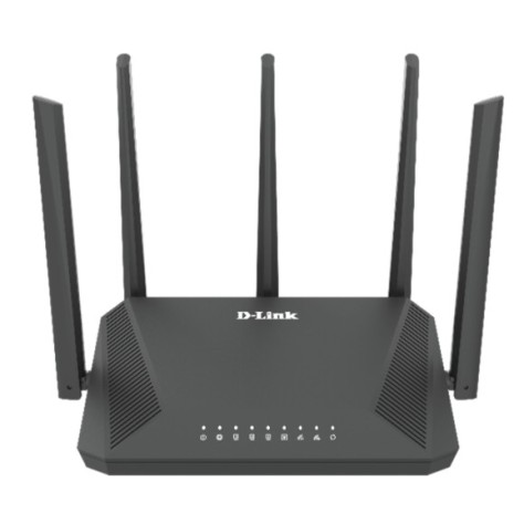 DLINK ROUTER WIRELESS AX3000 EXO WI-FI 6 4X4 DUAL BAND (11N/AC/AX), 4 X GIGABIT PORTS, 2.5 GIGA WAN, 5 EXTERNAL ANTENNA, OFDMA, FOTA, D-LINK WI-FI MESH SUPPORT, INTERCHANGABLE UK/EU PLUG