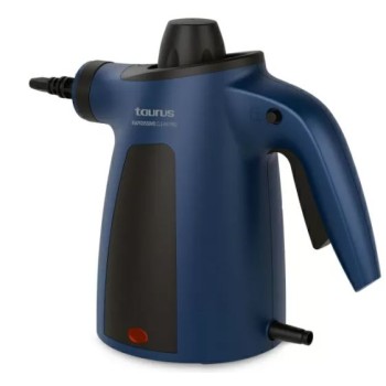 TAURUS STEAM CLEANER, RAPIDISSIMO CLEAN PRO, 1050W, 7 ACCESSORIES, 3.5 BAR PRESSURE, 45MIN STEAN FLOW, 350ML TANK, ANTIBACTERIAL, ERGONOMIC HANDLE, CORRECT PRESSURE LEVEL LIGHT INDICATOR, DARK-BLUE