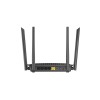 DLINK ROUTER WIRELESS AC1200, CLOUD, 4 x LAN PORTS, 1x WAN PORT, 4 EXTERNAL ANTENNAS, GUEST ZONE, UK PLUG