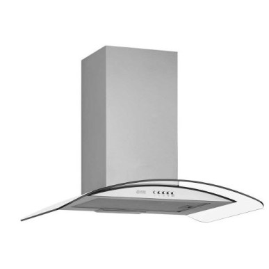 VOX HOOD, DECORATIVE, GLASS, SUCTION POWER 253 M3/H, 60KWH, LED LIGHT, 61DB, INOX
