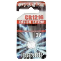 MAXELL BATTERIES CR1216 1PC BLIST PK 4902580444815