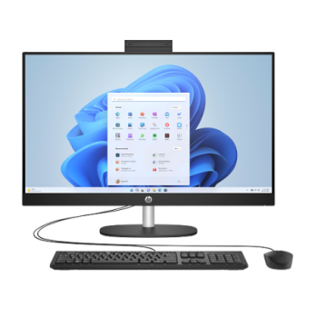 HP PC ALL IN ONE 27-CR1001NV, 27’’ FHD TOUCH, INTEL ULTRA 7-155U 1.7-4.8GHz/12MB, 12 CORES, 11 NPU TOPS, 16GB (1x16GB DDR5-5600), 1TB PCIe NVMe M.2 SSD, INTEL IRIS XE GRAPHICS, WIN 11 HOME, 2YW, JET BLACK