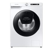 SAMSUNG WASHING MACHINE WW80T, 8KG, 1400RPM, B, SMART WIFI, DIGITAL INVERTER, ECO BUBBLE, BUBBLE SOAK, DRUM CLEAN, ADD WASH, BLACK DOOR, WHITE