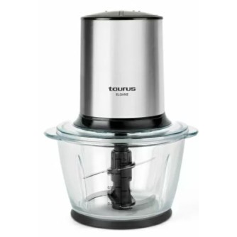TAURUS FOOD CHOPPER ELOANE, 200-400W, 1L, DOUBLE S/S BLADE, NON-SLIP BASE, INOX