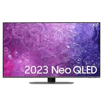 SAMSUNG TV 43'' QN90, F, 3840X2160, 4K, NEO QLED, SMART, ANTI REFLECTION, 4600 PQI, 120/144HZ, HDR 10+, GAME MODE, HDMIx4, USBx2, WFI, ETHERNET, BLUETOOTH, NEOSLIM, TITAN BLACK