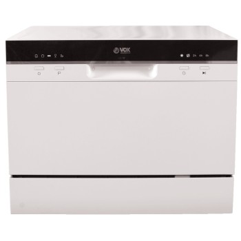 VOX DISHWASHER TABLE TOP, F, 6 SETS, 5 PROGRAMS, DELAYED START 2, 4, 6, 8H, HxWxD 550 X 438 X 500 MM, WHITE