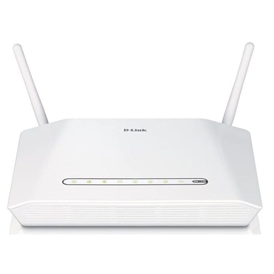 DLINK ROUTER WIRELESS N POWERLINE ROUTER 200/300MPS COMPATIBLE, 3x LAN PORTS, WAN, USB, 2x ANTENA