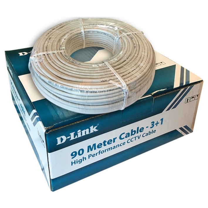 DLINK CABLE CCTV, COAXIAL COPPER CABLE RG59 + 3 X POWER, 90 METERS ROLL DLINK CABLE CCTV, COAXIAL COPPER CABLE RG59 + 3 X POWER, 90 METERS ROLL
