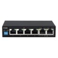 DLINK SWITCH 6PORT PoE, 10/100 LAN PORTS, 4x PoE BUDGET 60W, UNMANAGED, PLUG &amp; PLAY, AUTO MDI/MDIX, DESKTOP