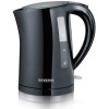SEVERIN KETTLE, 2200W, 1.5L, CONCEALED HEATING ELEMENT, CORDLESS ON POWER BASE, THERMAL SAFETY CUTOUT, ON/OFF SWITCH, POURING SPOUT, BLACK