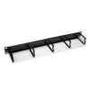 DLINK FACEPLATE 19'' 1U, METAL WITH RINGS FOR CABLE MANAGEMENT
