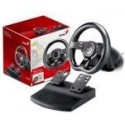 GENIUS SPEED WHEEL 5, 8-BUTTONS, TURBO FUNCTION, FOOT PEDALS, USB INTERFACE, SUPPORT WINDOWS &amp; PLAYSTATION 3, C-CLAMP FOR TABLETS/DESKS