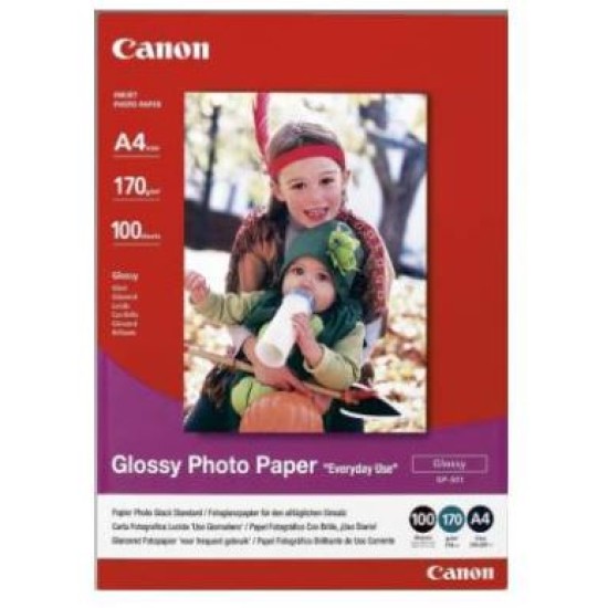 CANON PAPER A4, PHOTO GLOSSY GP-501, 100 SHEETS. 210gr/m