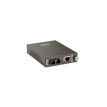 DLINK MEDIA CONVERTER 1000BASE-T UTP to 1000BASE-LX SM SC GIGABIT FIBER MANAGED MC, UP TO 10KM