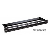DLINK PATCH PANEL CAT6 UTP 24PORT, 1U, FULLY LOADED, KEYSTONE TYPE