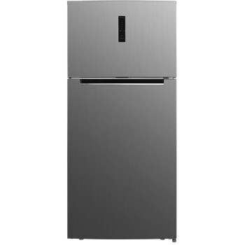 HYUNDAI REFRIGERATOR TOP FREEZER, 2-DOOR, E, NO FROST, 480L, 41DB, AIR-FLOW COOLING, ELECTRONIC DISPLAY, HxWxD 1.78x0.79x0.68, INOX