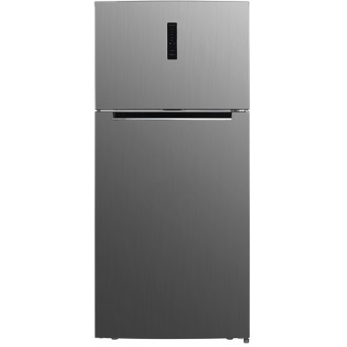 HYUNDAI REFRIGERATOR TOP FREEZER, 2-DOOR, E, NO FROST, 480L, 41DB, AIR-FLOW COOLING, ELECTRONIC DISPLAY, HxWxD 1.78x0.79x0.68, INOX