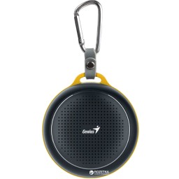 GENIUS SPEAKERS SP-906BT R2 3W RMS, BLUETOOTH 4.1, DRIVER UNIT 40MM, WIRELESS DISTANCE 30M, MICROPHONE, HOOK, 500mAh BATTERY UP TO 5H PLAY, BLACK