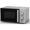 HYUNDAI MICROWAVE, 20LT, 700W OUTPUT, 1100W INPUT, 220-240V, 50HZ, 5 POWER LEVELS, MECHANICAL CONTROL, 35 MINS COOKING TIMER, END COOKING SIGNAL, PLASTIC KNOBS & HANDLE, WxHxD 45.5x26.1x35.3, SILVER WITH COMMON GLASS DOOR
