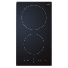 HYUNDAI HOB ELECTRIC, 30CM CERAMIC BUILT IN, 2 HITTING ELEMENTS, 3.0KW, 220-240V, 50/60HZ, 9 LEVELS, TOUCH, ELECTRONIC THERMOSTAT, 99MINS TIMER, 90MINS SAFETY SWITCH, 29x52x5.2CM, BLACK