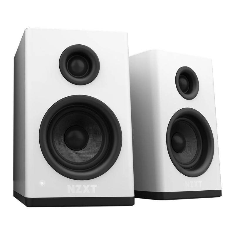 NZXT Relay PC Gaming Desktop Speakers White NZXT Relay PC Gaming Desktop Speakers White