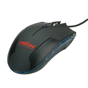 ROLINE  MOUSE USB GAMING BLACK R1000
