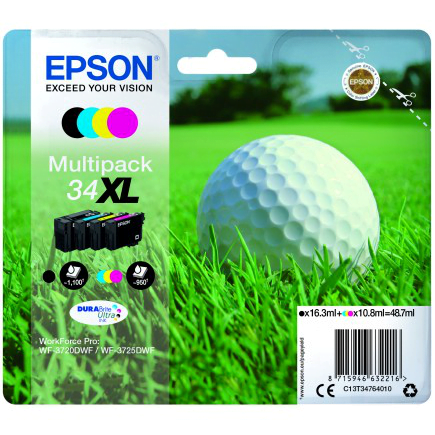 EPSON INK 34XL MULTIPACK C/M/Y/K T3476 EPSON INK 34XL MULTIPACK C/M/Y/K T3476