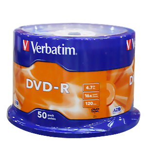 VERBATIM DVD-R 16X SP-50 43548 VERBATIM DVD-R 16X SP-50 43548