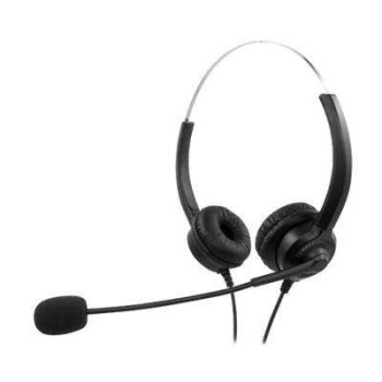 MEDIARANGE WIRED USB HEADSET WITH MICROPHONE &amp;amp; CONTROL PANEL BLACK MROS304